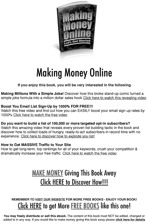 Product picture Making Money Online-Money Making Secrets